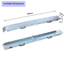 2 Pack Folding Steel Ramps - Heavy Duty Loading