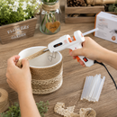 KATSU Tools 20W Electric Hot Glue Gun Melt 12Pcs Glue Sticks 7x150mm 323128