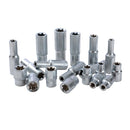 19-Piece 1/2" Drive Socket Set, CR-V Torx Socket
