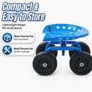 Rolling Garden Cart, Workshop Stool Trolley, 360°