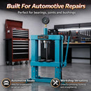 10 Ton Hydraulic Workshop Press, Hand Pump &