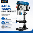 Industrial Bench Pillar Drill Press 1100W + 16mm