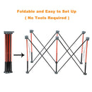 Portable Folding Workstand 123x65x77cm, 6 Steel