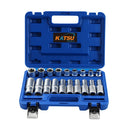 19-Piece 1/2" Drive Socket Set, CR-V Torx Socket