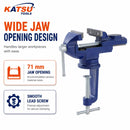 Universal Clamp-On Table Vice 2.5" 60mm, 360°