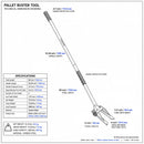 Heavy-Duty Pallet Buster Tool 60 Inch (150cm)