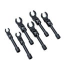 6 PCs Flex-Head Crows Foot Line Wrench Set 3/8"