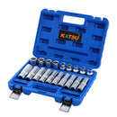 19-Piece 1/2" Drive Socket Set, CR-V Torx Socket