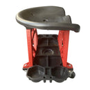 Garage Working Stool W Wheels Plastic Blue TC0617