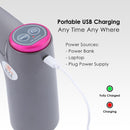 TOPWAY Water Bottle Pump USB Charging, for 3 - 5 Gallons（Black)