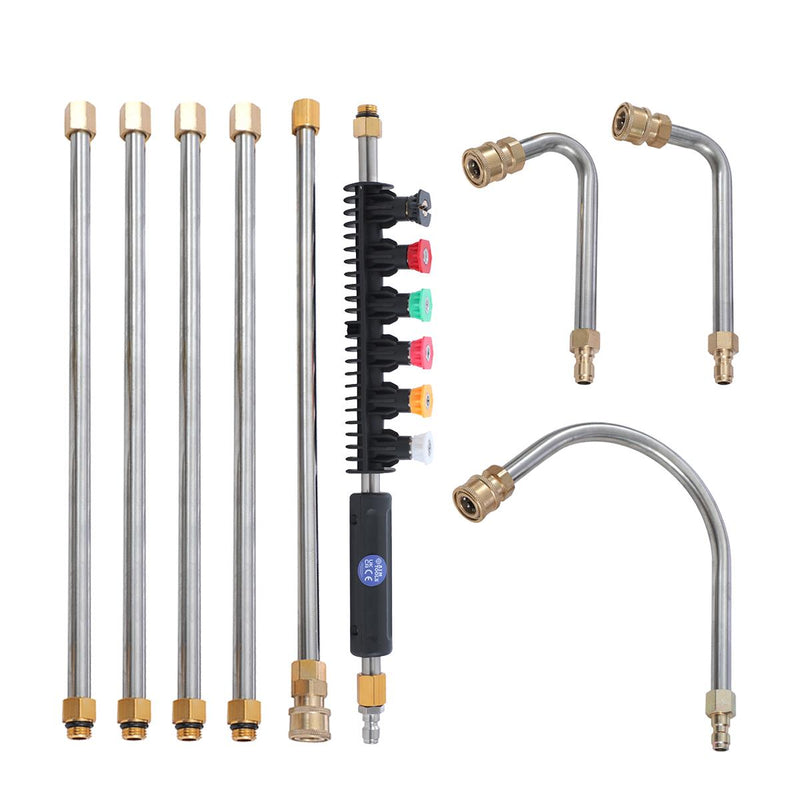 Pressure Washer Extension Wand 10 PC, with 5 Nozzle Tips