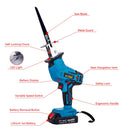 KATSU Tools FIT-BAT 21V Mini Pruning Saw 2.0Ah Battery Charger 4 Blade 102759B