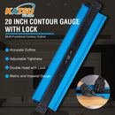 Contour Gauge Shaper Steel Lock 20"