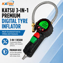 3-IN-1 Rechargeable Digital Tyre Inflator Pressure