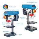 Bench Pillar Drill Press 350W + 13mm Chuck + 5