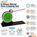 6-29mm Manual Hose Crimping Tool, 8-Tooth Gear