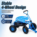 Rolling Garden Cart with Extendable Steering