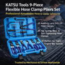 9-Piece Flexible Hose Clamp Pliers Set, Automotive