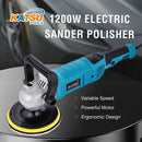 1200W 6" Electric Rotary Car Polisher Sander, 6