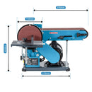 375W Bench Belt and Disc Sander, 150mm Disc, 100 x