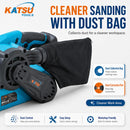 18V Cordless Belt Sander, Brushless Motor, for