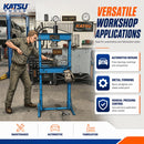 20 Ton Hydraulic Workshop Press, Dual Speed Hand