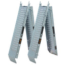 2 Pack Folding Steel Ramps - Heavy Duty Loading