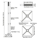Heavy-Duty Contractors Tamper - 250 x 250mm Square