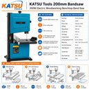 200mm Bandsaw - 350W Electric Woodworking Benchtop