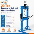 20 Ton Pneumatic Hydraulic Workshop Press, Hand &