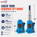 6 Ton Double Ram Hydraulic Bottle Jack, 160-380mm