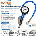 Tyre Inflator Pressure Gauge 0–100 PSI, Portable