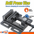 Quick Release Drill Press Vice 4" 100mm, Cast