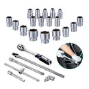 24-Piece 1/2" Drive Ratchet Socket Set - CR-V