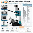 Bench Morticer with Cast Iron Sliding Table 750W