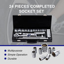 24-Piece 1/2" Drive Ratchet Socket Set - CR-V