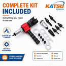 Riveter Nut Attachment, Multi Function 2-in-1