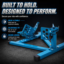 Motorcycle Front Wheel Chock for 10" - 21" Tyres