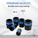 24-Piece 1/2" Drive Socket Set - CR-V, 6-Point