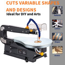 Scroll Saw 16 Inch 85W with 45° Tiltable Metal