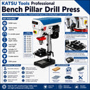 500W Heavy Duty Bench Pillar Drill Press, 16mm