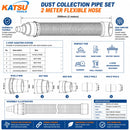Electric Dust Collector 550 W – 61L Industrial