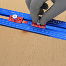 4-in-1 Drilling Positioning Ruler 350mm/13.8"