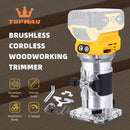 Brushless Cordless Handheld Wood Trimmer Router