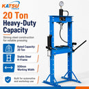 20 Ton Pneumatic Hydraulic Workshop Press, Hand &