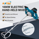 Electric Paddle Mixer 1000W Portable Cement Mixing