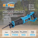 Reciprocating Saw 750W, 20mm Stroke Length, 2800