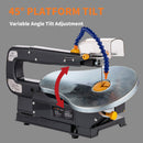 Scroll Saw 16 Inch 85W with 45° Tiltable Metal
