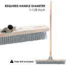 Wire Broom Head with Wooden Back No Handle