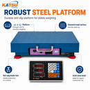 KATSU Tools 300KG Wireless Digital Platform Postal Scale Steel 42x52cm 833182